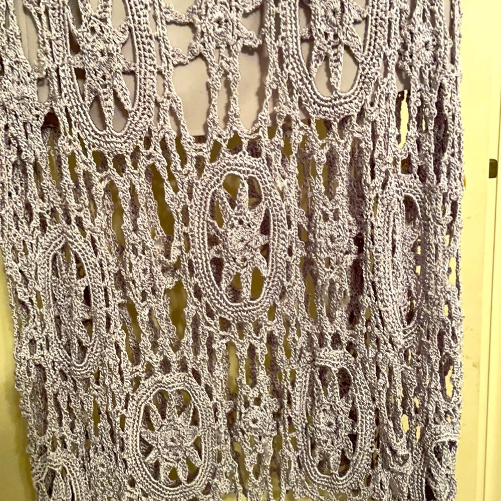 Free People Limited Edition Hand Beaded/Crochet Dress - Picture 3 of 10
